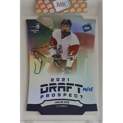 2023 MK The Gamers #15 Jakub Kos Draft Prospects die-cut 14/15