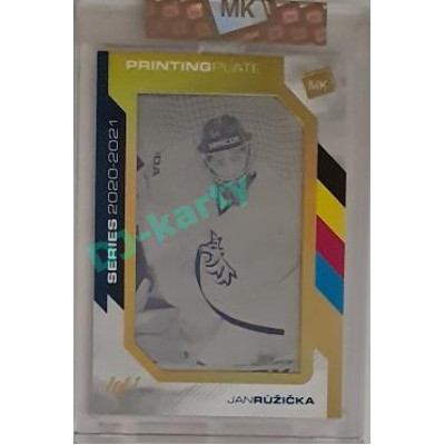 2023 MK The Gamers #PP-JR Jan Růžička 2021 Printing Plate 1/1 Cyan