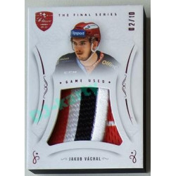2021/22 OFS The Final Series Jakub Váchal #JER-JV 02/10 Game Used Jersey Red