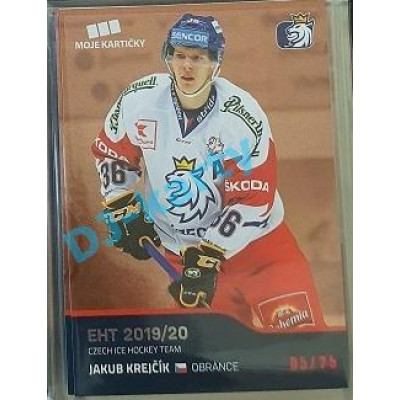 2020 MK reprezentace Jakub Krejčík EHT #18 05/25 Red