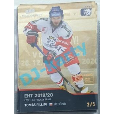 2020 MK reprezentace Tomáš Filippi #5 1/5 Gold Czech Expo
