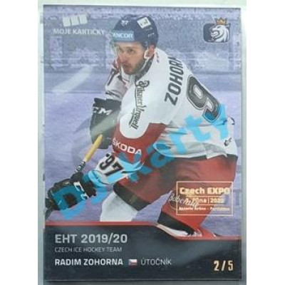 2020 MK reprezentace Radim Zohorna #43 2/5 Blue Czech Expo