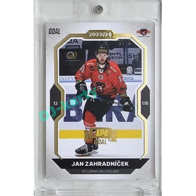 2023/24 Goal cards Chance Liga 2. série #391 Jan Zahradníček Expo Gold 1of7