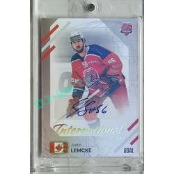 2023/24 Goal cards Chance Liga 2. série #IN-15 Justin Lemcke International Autograph xx/25