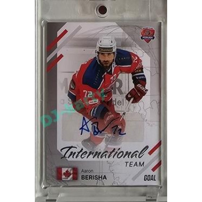 2023/24 Goal cards Chance Liga 2. série #IN-16 Aaron Berisha International Autograph xx/25