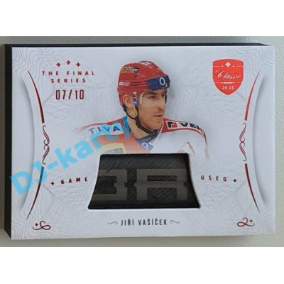 2021/22 OFS The Final Series Jiří Vašíček #STI-VAJ 07/10 Game Used Stick Red