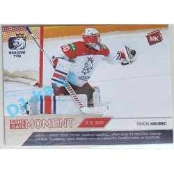2021 MK reprezentace Šimon Hrubec GDM #97 4/25 Red
