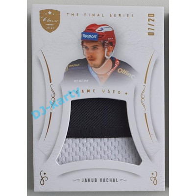 2021/22 OFS The Final Series Jakub Váchal #JER-JV 07/20 Game Used Jersey Gold
