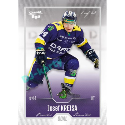 2022/23 Goal Cards Chance Liga Update #490 Josef Krejsa Silver 1 of 60