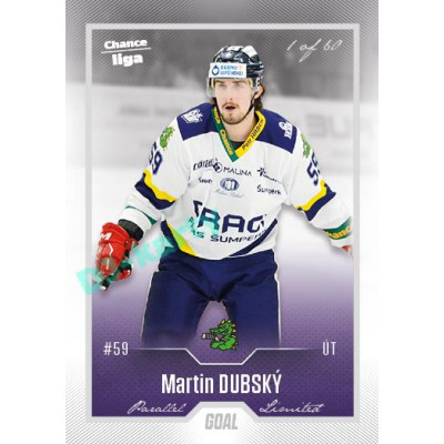 2022/23 Goal Cards Chance Liga Update #491 Martin Dubský Silver 1 of 60