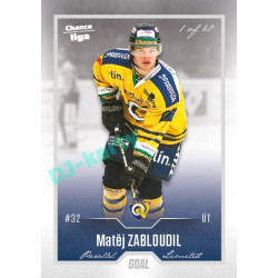2022/23 Goal Cards Chance Liga Update #495 Matěj Zabloudil Silver 1 of 60