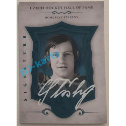 2022 LC Síň slávy českého hokeje UPDATE Bohuslav Šťastný #SSCH-094 05/20 Signature