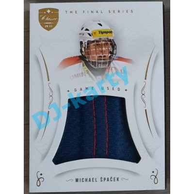 2021/22 OFS The Final Series Michael Špaček #JER-MS Game Used Jersey Gold PROMO