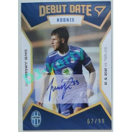 2021/22 Sportzoo Fortuna Liga 2. série #DR12 David Jurásek DEBUT DATE ROOKIE AUTO 74/99