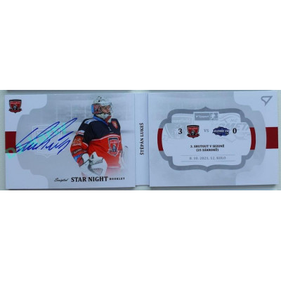 2021/22 Sportzoo TIPSPORT ELH 2. série #SN-SL Štěpán Lukeš Star Night Booklet 21/25