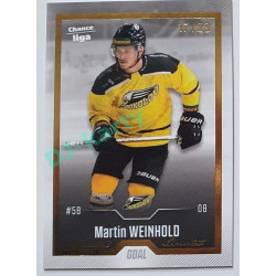 2022/23 Goal Cards Chance Liga 1. série #036 Martin Weinhold Gold 17/23