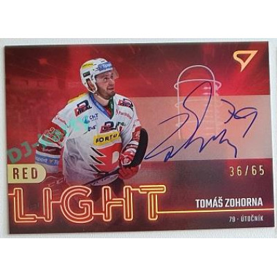 2022/23 Sportzoo ELH 2. série #RLS-TZ Tomáš Zohorna Red Light Auto xx/65
