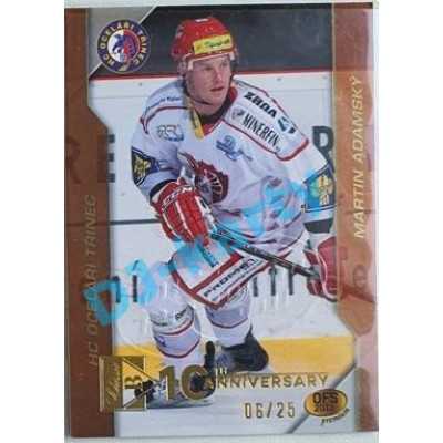2020/21 OFS 2. série Martin Adamský #18 06/25 Buyback Embosed GOLD