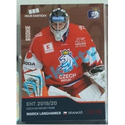 2020 MK reprezentace Marek Langhamer RC EHT #19 13/25 Red