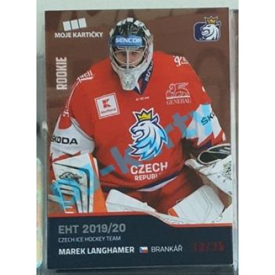 2020 MK reprezentace Marek Langhamer RC EHT #19 13/25 Red