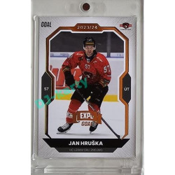 2023/24 Goal cards Chance Liga 2. série #398 Jan Hruška Expo Gold 1of7
