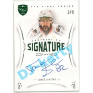 2021/22 OFS The Final Series Tomáš Divíšek #TFS-TD 3/5 Authentic Signature Emerald