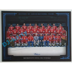 2021/22 OFS The Final Series Mistrovství světa 1981 Švédsko #HCNT-33 4/9 History of Czech National Teams