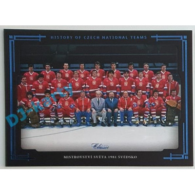 2021/22 OFS The Final Series Mistrovství světa 1981 Švédsko #HCNT-33 4/9 History of Czech National Teams