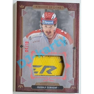 2021 OFS Kingdom of Lions Rudolf Červený #S27 04/10 Piece of Stick RED