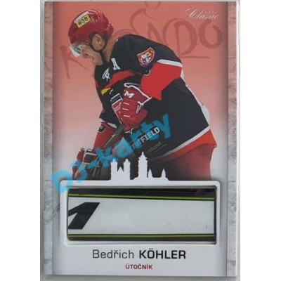 2017 OFS Mountfield Cup Bedřich Köhler #13 Game Used Stick PROMO