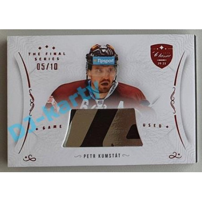 2021/22 OFS The Final Series Petr Kumstát #STI-KUP 05/10 Game Used Stick Red