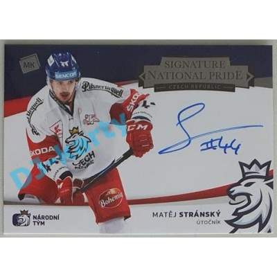 2021 MK reprezentace Matěj Stránský #NPS-MS 10/36 National Pride Signatures