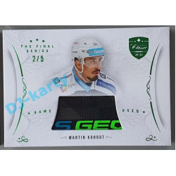 2021/22 OFS The Final Series Martin Kohout #STI-KOM 2/5 Game Used Stick Emerald