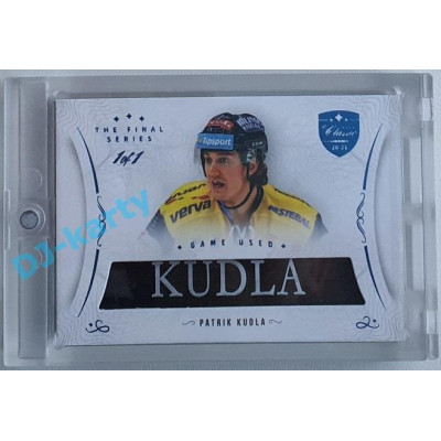 2021/22 OFS The Final Series Patrik Kudla #STI-KUT 1/1 Game Used Stick Blue