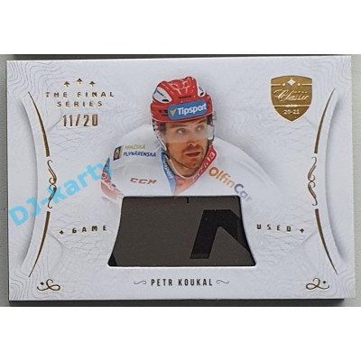 2021/22 OFS The Final Series Petr Koukal #STI-KOP 11/20 Game Used Stick Gold