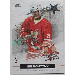 2022/23 Goal Cards Chance Liga 1. série #35 Jiří Novotný Rozlučka Slavia Parallel 16/19