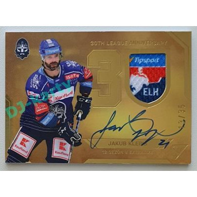 2022/23 Sportzoo ELH 2. série #AVS-JK Jakub Klepiš 30 let ELH Auto Shield 13/35