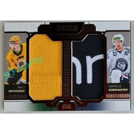 2022/23 Goal Cards Chance Liga Update #D-04 R. Sihvonen / M. Korkiakoski Duals Jersey Bronze 02/30