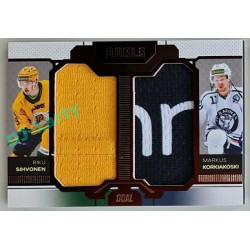 2022/23 Goal Cards Chance Liga Update #D-04 R. Sihvonen / M. Korkiakoski Duals Jersey Bronze 02/30