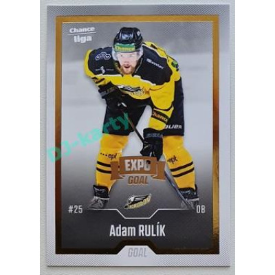 2022/23 Goal Cards Chance Liga 2. série #234 Adam Rulík Expo Gold 1 of 3