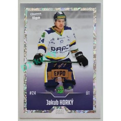 2022/23 Goal Cards Chance Liga 2. série #381 Jakub Horký Expo Rainbow ICE 1/1