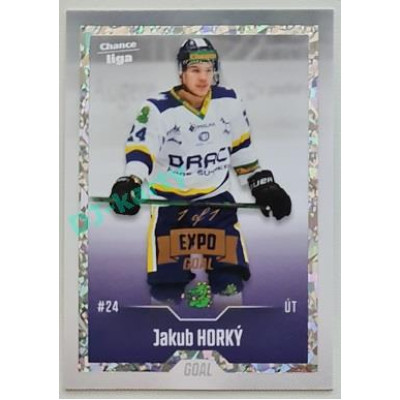 2022/23 Goal Cards Chance Liga 2. série #381 Jakub Horký Expo Rainbow ICE 1/1