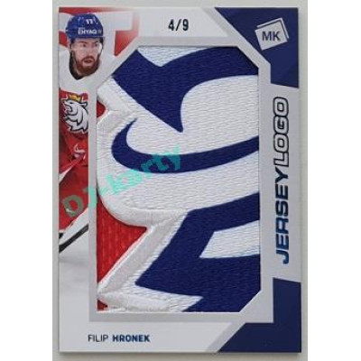 2023 MK reprezentace #JL-06 Filip Hronek Jersey Logo Memorabilia 4/9