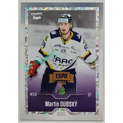 2022/23 Goal Cards Chance Liga Update #491 Martin Dubský Expo Rainbow ICE 1/1