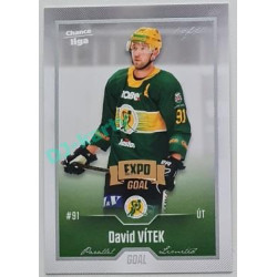 2022/23 Goal Cards Chance Liga 2. série #230 David Vítek Expo Silver 1 of 3