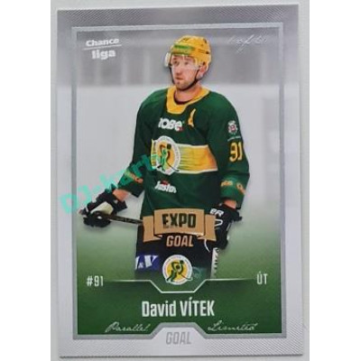 2022/23 Goal Cards Chance Liga 2. série #230 David Vítek Expo Silver 1 of 3