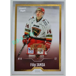 2022/23 Goal Cards Chance Liga 2. série #254 Filip Jansa Expo Gold 1 of 3