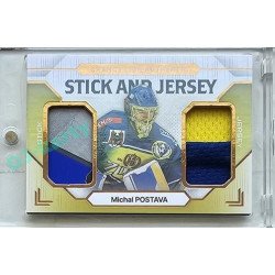 2023/24 Goal cards Chance Liga 2. série #SJ-11 Michal Postava Game Used Material Jersey&Stick 15/20
