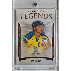 2023/24 Goal cards Chance Liga 1. série #LL-CAJ Jan Čaloun Legends Parallel 01/19