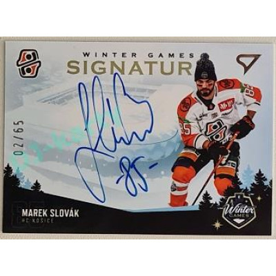 2023 Sportzoo Winter Games #WS1-SL Marek Slovák Signature Level 1 02/65